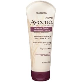 Aveeno Active Naturals Intense Relief Overnight Cream, Fragrance Free, 7.3-Ounce Tube