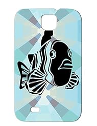 Wireless: Marine Life Aquarium Tank Fish Clown Fish Stencil Nemo Animals Nature Vector Silhouette Black TPU For Sumsang Galaxy S4 Case Cover - PKISAAING