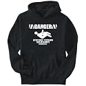 Hoodie Mens Black " DANGER British Virgin Islander DANCING " Countries