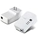 TRENDnet 200 Mbps Powerline Ethernet AV Adapter Kit TPL-303E2K (White)
