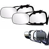 2 Universal Clip on Trailer Towing Side Mirror Extender Extension Truck Suv Rv