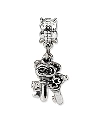 Sterling Silver s Three Keys Dangle Bead by Reflection Beads, Best Quality Free Gift Box Satisfaction Guaranteed