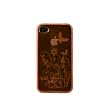 Orange Butterfly Flower iPhone 4S Case (Compatible with Apple iPhone 4S, iPhone 4)