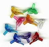  : Christmas tree plastic light up medium birds 1/2"X1" 1/8" stem assorted colors (100)