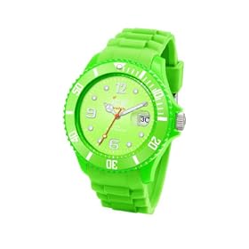 Ice Watch - SI.GN.B.S.09 - Montre Homme - Quartz Analogique - Cadran Vert - Bracelet Silicone Vert - Grand Mod�le