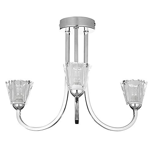 Cheap Ex John Lewis Glass Multi Armed Bathroom Ceiling Light Sale