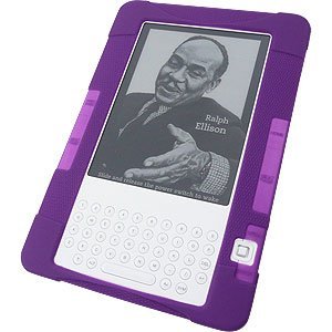 Purple Silicone Skin Cover for Amazon Kindle 2