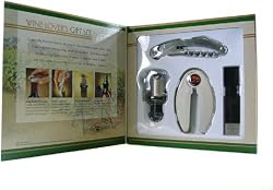 Wine Lover's Gift Set, 3 Piece Set in Gift Box, Napa Essentials- Includes a Food and Wine Pairing Guide