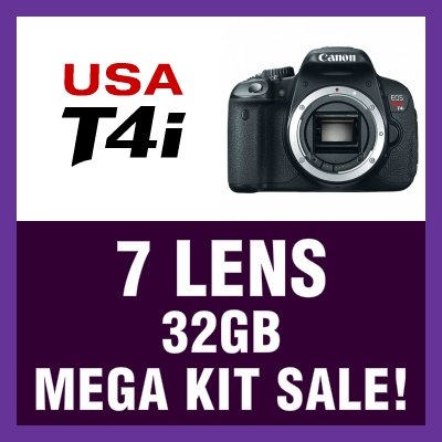 black friday price GID CanonT4i_7LensKIT