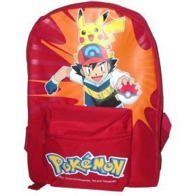 Childrens Toyshop  Toys : Pokemon Backpack - 'Pikachu and Ash'