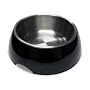 Petmate Stainless Style Bowl Medium, Black/Stainless Steel
