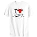 I Love Aerobic Gymnastics Sport Herren T-Shirt (Weiß, Größe Large)