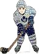9" NHL Toronto Maple Leafs Lighted Hockey Player Car Window Decoration