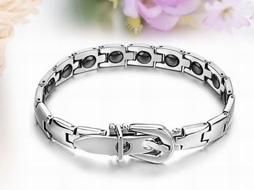 Love Jewelry New Titanium Stainless Steel Magnetic Bangle Bracelet Health Care Energetic Anti-fatigue Anti-radiation with a Gift Box Best Gift!