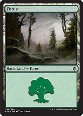 Magic: the Gathering - Forest (268) - Khans of Tarkir