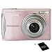Olympus FE-46 12 MP Digital Camera, Light Pink, "Crayola Coloring Set" with Silver Metallic Case, 64ct. Crayola Crayons, "Lights, Camera, Color! Code", & Colorable Craft Storage Box, 2 GB Micro SD Memory Card
