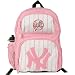 New York Yankees - Logo Pink Youth Backpack with Bottle MLB Pro Baseball