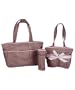 BabyBoom 5-Piece Diaper Bag Set - brown/pink, one size
