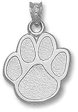 Eastern Illinois Panthers Paw Print Pendant - Sterling Silver Jewelry