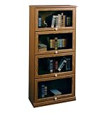 Four Door Four Shelf Barrister Bookcase (Manor Oak) (60 1/4H x 28 3/4W x 12 13/16D)