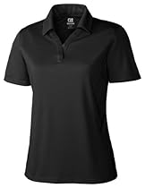 Cutter & Buck Women's CB Drytec Genre Polo, Black, X-Small
