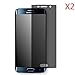 EVERMARKET(TM) Premium Privacy Anti-spy Screen Protector Flim for Samsung Galaxy S6 Edge Plus / S6 Edge + - 2 Packs (NOT Full screen coverage)