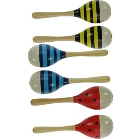 Children's Wooden Musical Instrument - Maracas Ages 3+ - Wooden Toy