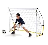 Kickster Academy Ultra Portable Football Goal, Yellow - 6 x 4 ft