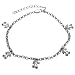 Tressa Sterling Silver Red and White Cubic Zirconia Cherry Charm .925 Stamp Hypoallergenic Bracelet