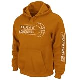 NCAA Men's Texas Longhorns Unbreakable Spirit Hooded Sweatshirt (New Texas Orange, Large)