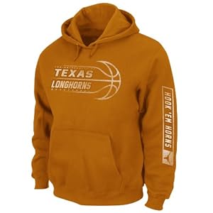 NCAA Men's Texas Longhorns Unbreakable Spirit Hooded Sweatshirt (New Texas Orange, Medium)