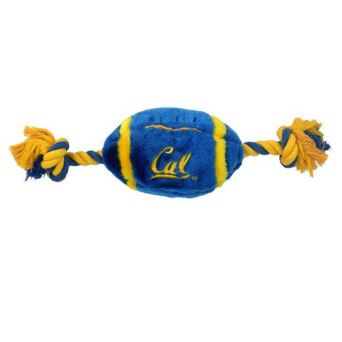 NCAA Plush Football Dog Toy, Large, University of California Golden Bears