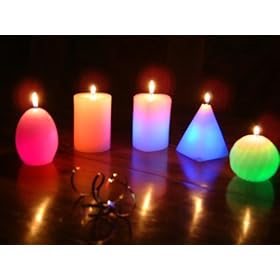 Glo-Wax 5-Piece Colour Changing Dreaming LED Magic Candle Set