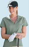 Ladies' Box Jacquard Moisture Management Score Sport Shirt