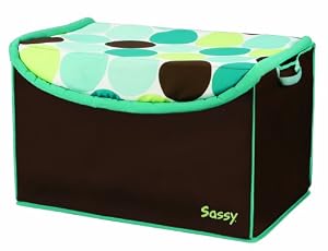 Sassy Soft Sided Toy Organizer, Blue Mod