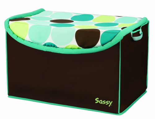 Sassy Soft Sided Toy Organizer, Blue Mod