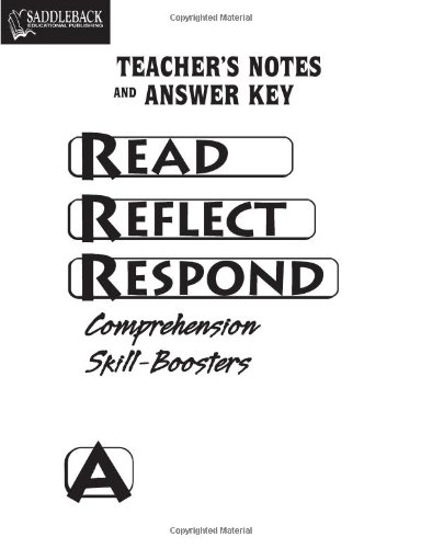 book a answer key read reflect respond
