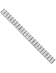 8.00ct tw Diamonds 14k Whte Gold Two Row Tennis Bracelet