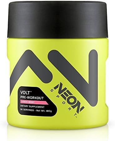 Neon Sport Volt Creatine Free Preworkout with Beta Alanine, Lemon Berry, 36 Servings by Neon Sport