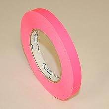 Pro Tapes Pro-Artist-Neon Fluorescent Artist/Console Tape: 1/2 in. x 60 yds. (Fluorescent Pink)