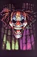 Evil Clown Face Specialty Prints Blacklight Poster Print, 22x34