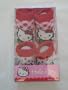 Hello Kitty Booties Socks X'mas Pattern Girl Baby Infant with Hello Kitty Sign Sock 2 Pair One Set New Red/white and Red/pink 0-12 Months
