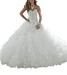  Beaded Lace 2016 Tulle   Ball Gown Prom Dress/Quinceanera Dress  With Ruffles