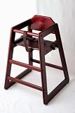 Wooden High Chair - Mahogany