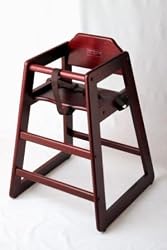 Wooden High Chair - Mahogany