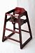 Wooden High Chair - Mahogany