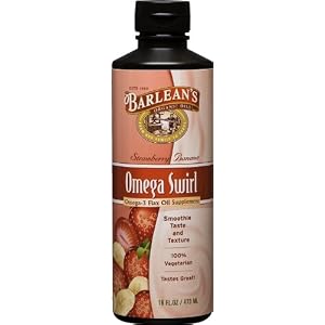 Barlean's Organic Oils Omega Swirl Flax Oil, 16-Ounce Bottle