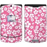 Aloha Pink Design Protective Skin Decal Faceplate for Motorola RAZR V3xx Cell Phone