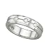 3 Diamond Wedding Band 1/5 ct. Bezel Set in 14K White Gold