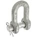 CM M549G Round Pin Chain Shackle, Carbon Steel, 7/16" Size, 4409 lbs Working Load Limit